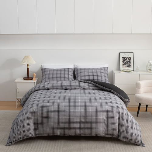 Reversible Duvet Cover Set – 3 Piece Soft Microfiber Bedding Set | ORYX HOME