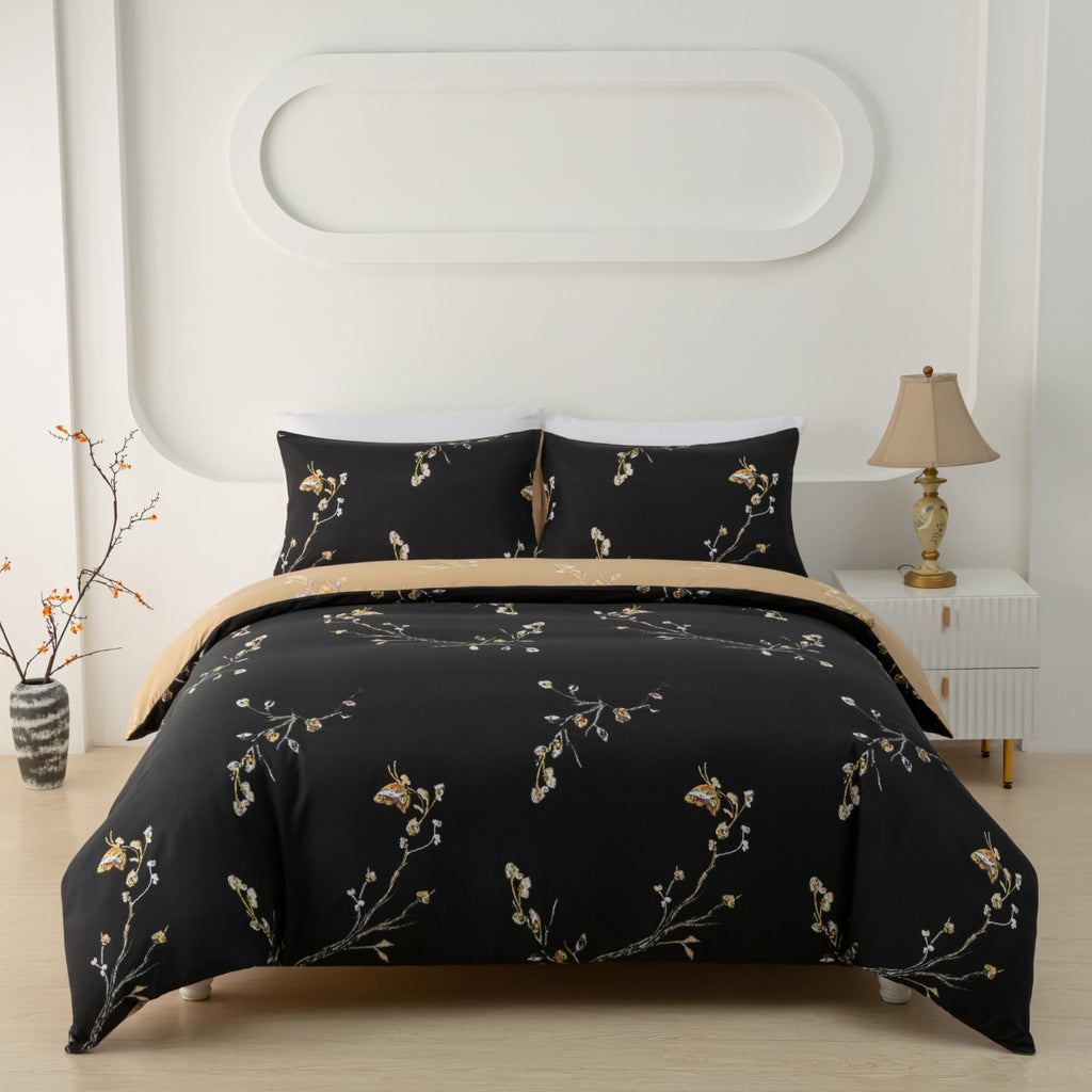 Reversible Duvet Cover Set – 3 Piece Soft Microfiber Bedding Set | ORYX HOME