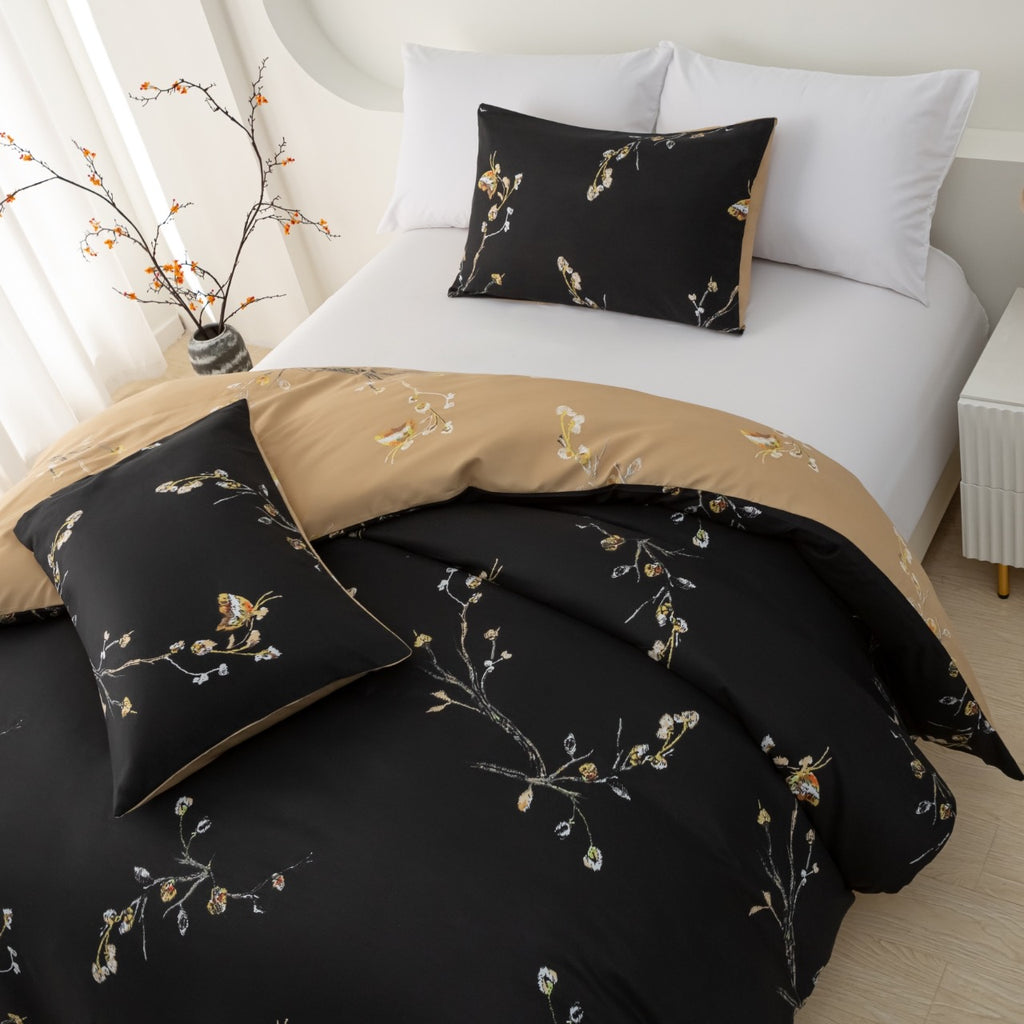 Reversible Duvet Cover Set – 3 Piece Soft Microfiber Bedding Set | ORYX HOME