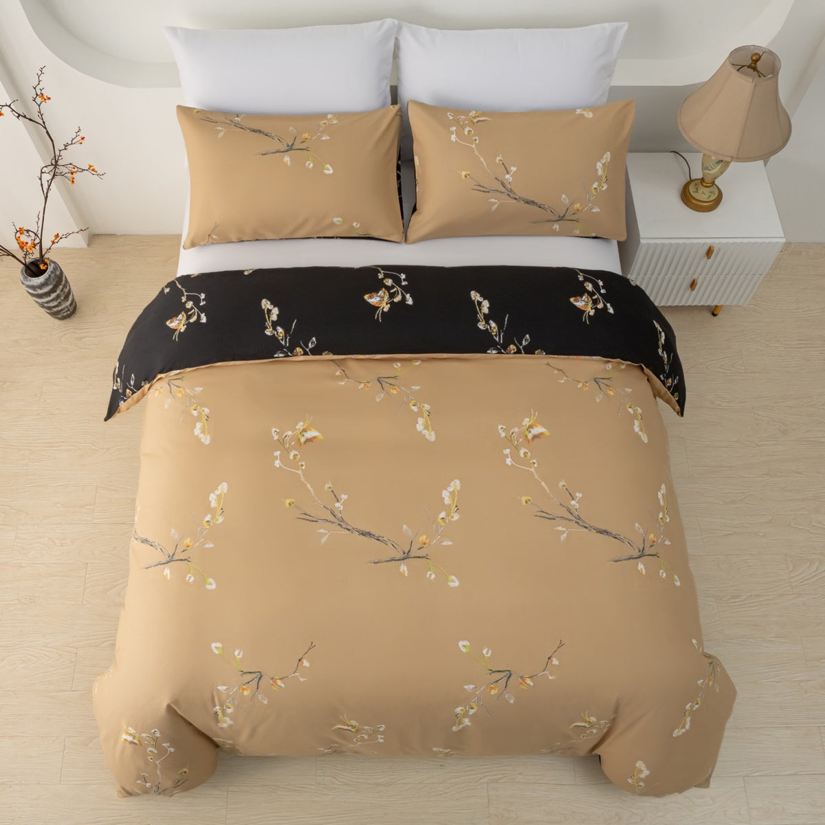 Reversible Duvet Cover Set – 3 Piece Soft Microfiber Bedding Set | ORYX HOME